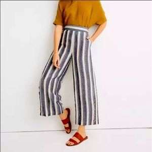 Madewell Side Button Pull On Huston Crop Pants Lg